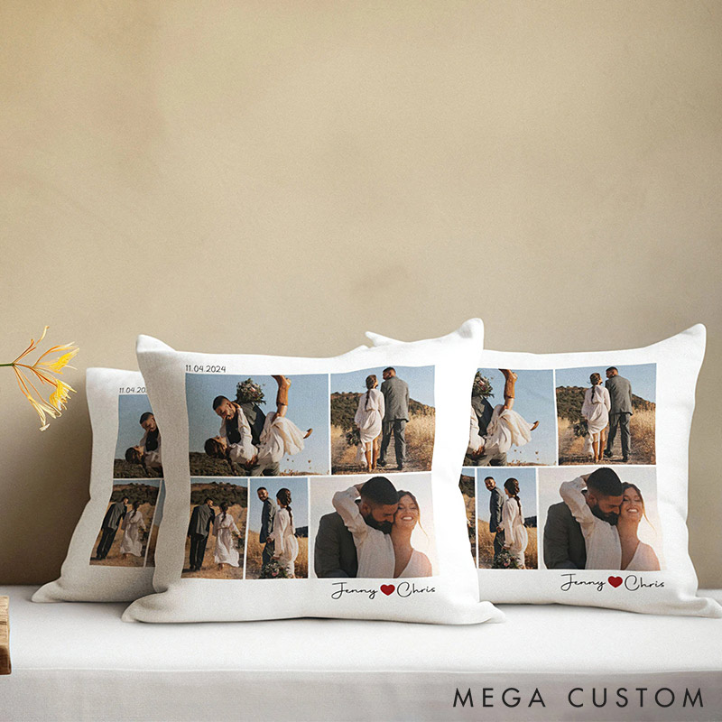 Personalized Couple Custom Photo Throw Pillow Love You Still Home Pillow Valentine's Day gift for Husband Wife Romantics Anniversary Gift for Him Her