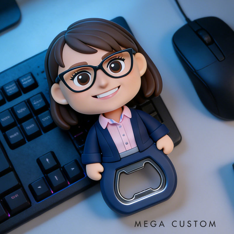 Personalized Teacher 3D Face Bottle Opener Bachelorette Parties & Bar Decor