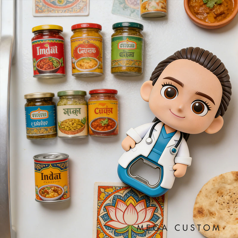 Personalized Doctor 3D Face Bottle Opener Bachelorette Parties & Bar Decor