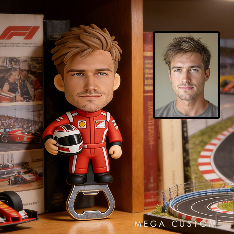 Personalized Racing Bottle Opener Perfect Gift for Car Enthusiasts and Racing Fans Alike
