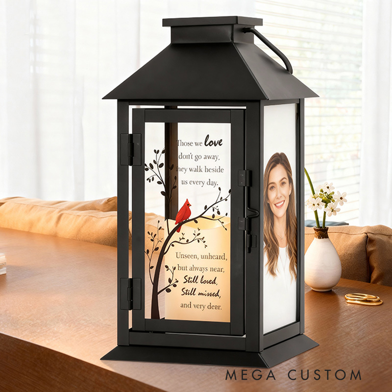 Personalized Memorial Lantern with LED Candle and Remote Bereavement Gifts in Memory of Mother Sympathy Gifts