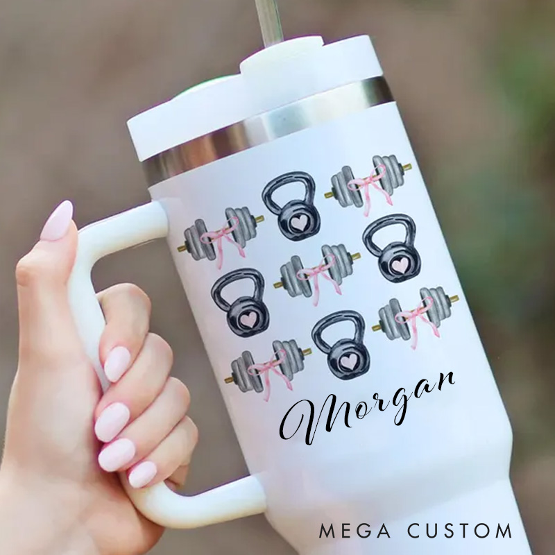 Personalized Workout Tumblers Gift for Fitness Lover Mug Custom Gym Friend Gift for Gym Lovers
