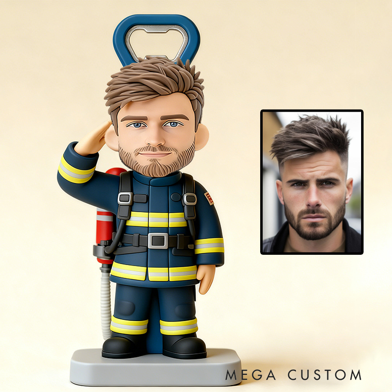 Personalized Engraved Firefighter Bottle Opener the Ideal Gift for Firefighters and Their Supporters