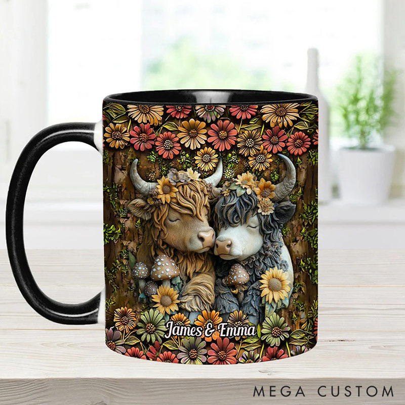 Personalized Couple You&Me We Got This Mug Highland Cow Mug Valentine Gift for Wife Romantic Coffee Mug for husband Valentine Mug for Her Him