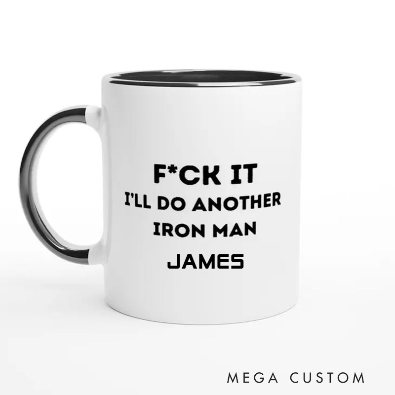 Personalized Funny Man Mug with Funny Triathlon Mug Gift for Fitness Enthusiasts Bodybuilders and Gym Lovers