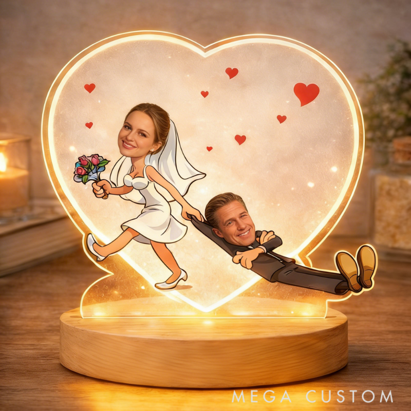 Personalized Just Marry Me Already Quirky Couples Night Light Bedroom Decor Anniversary Gift