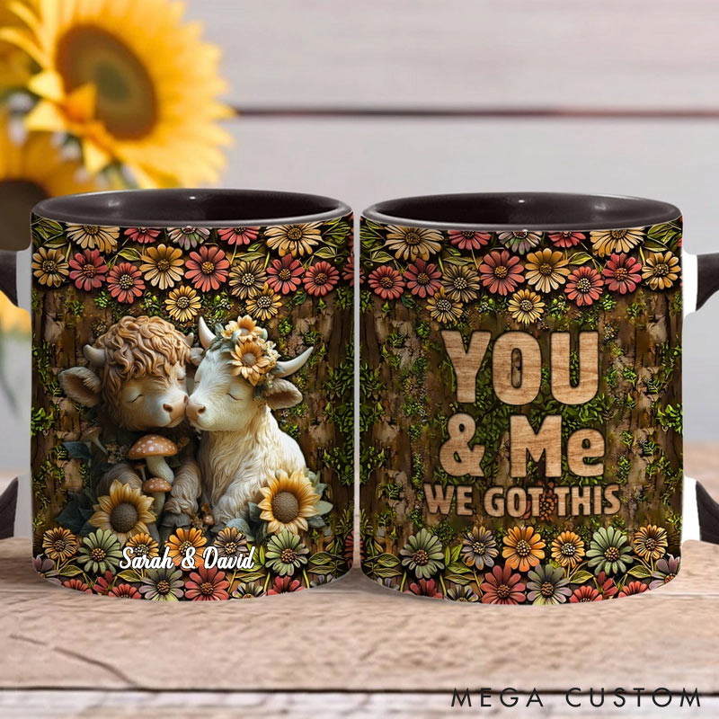 Personalized Couple You&Me We Got This Mug Valentine Gift for Wife Romantic Coffee Mug for husband Valentine Mug for Her Him