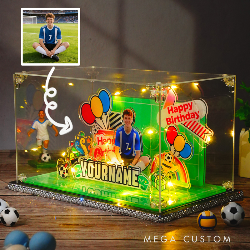 Personalized Cartoon Birthday Party Acrylic Micro Landscape Ornaments DIY Handmade Gifts