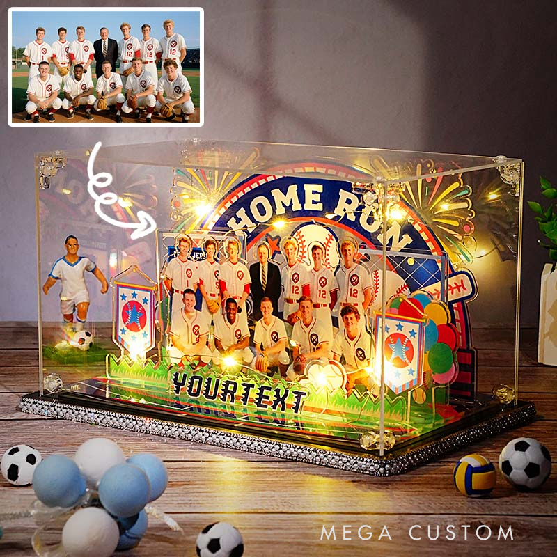 Personalized Baseball Party Acrylic Micro Landscape Customized Ornaments DIY Handmade Gifts