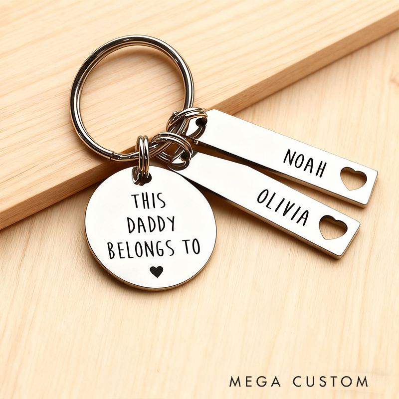 Personalized Stainless Steel Home Keychain Engraved Custom New House Gift