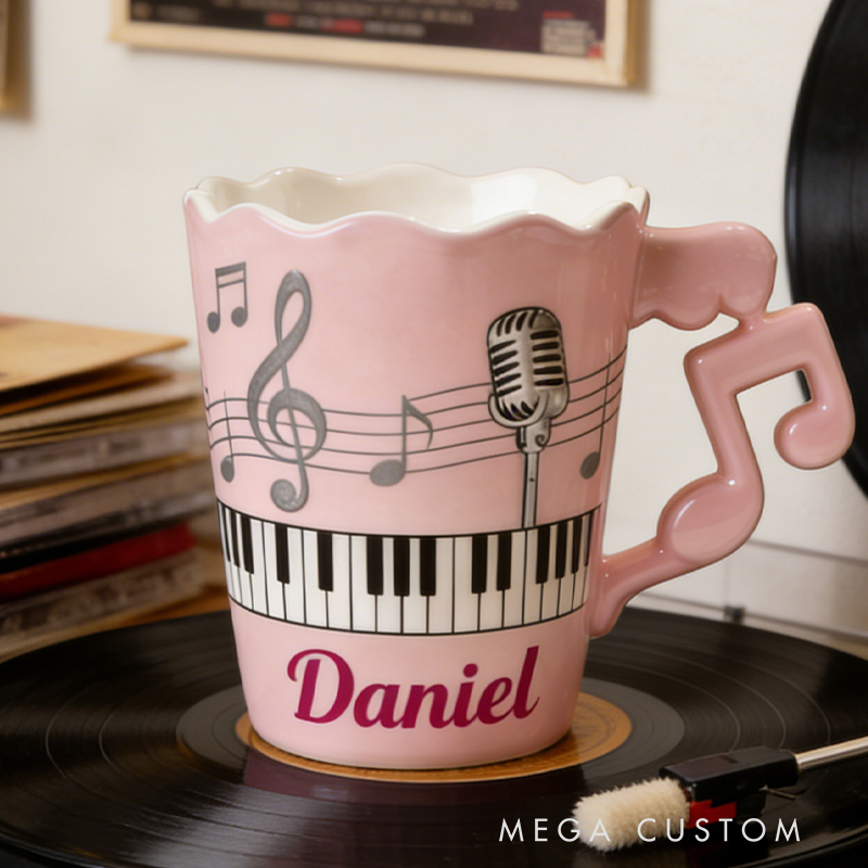 Personalized Musical Instrument Coffee Mug Enjoy Your Favorite Beverage While Showcasing Your Passion