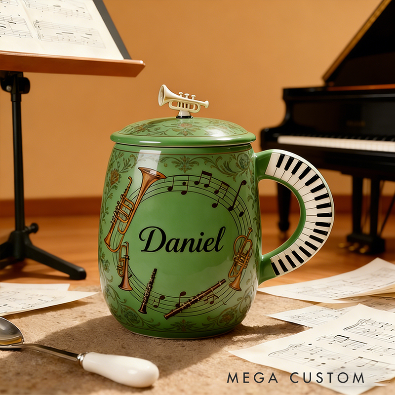 Personalized Musical Instrument Coffee Mug Ideal for Musicians Who Appreciate Quality and Style