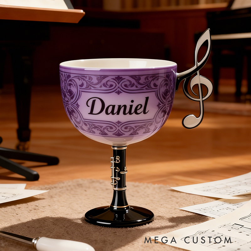 Personalized Music Lover's Tumbler Every Sip of Coffee Conveys a Passion for Music