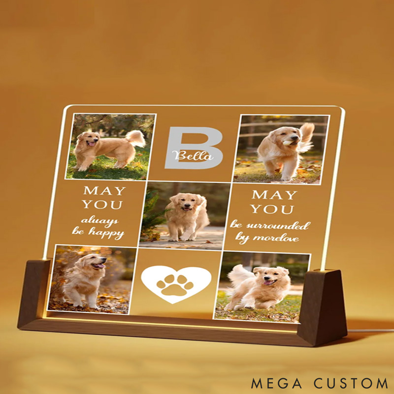 Personalized Pet Lover May You Always be Happy Light
