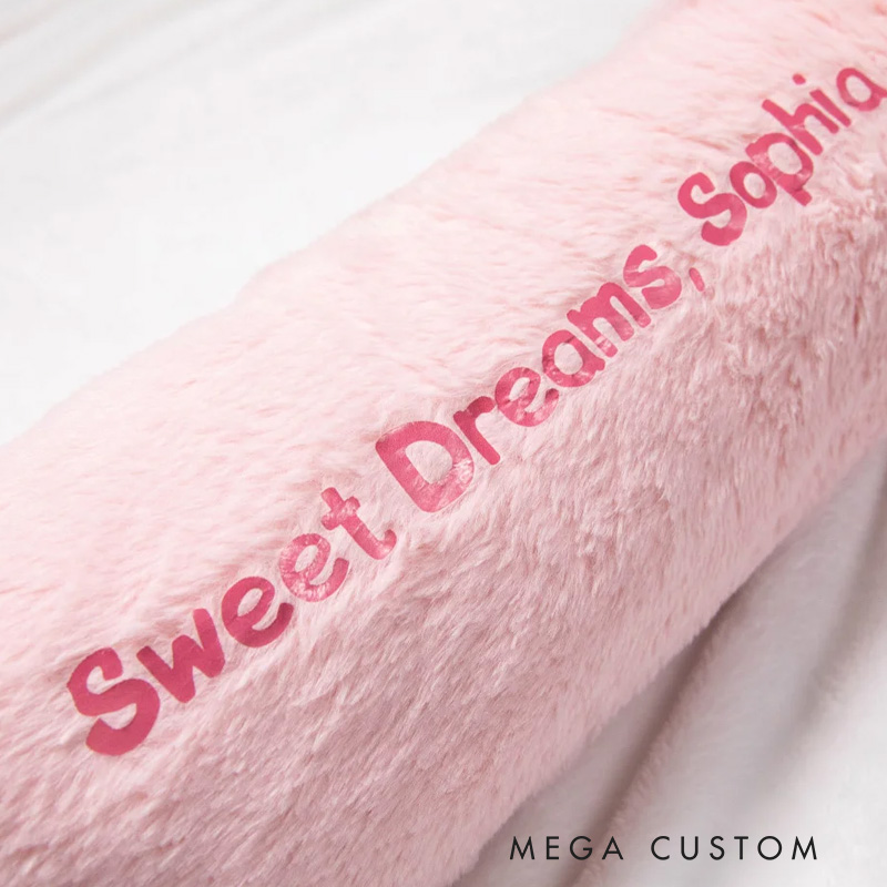 Personalized Cute Comfort Fantasy Rainbow Horse Plush Toy Pillow Soothing Long Plush Pillow with Kid Name Christmas Gift Birthday Gift for Kid