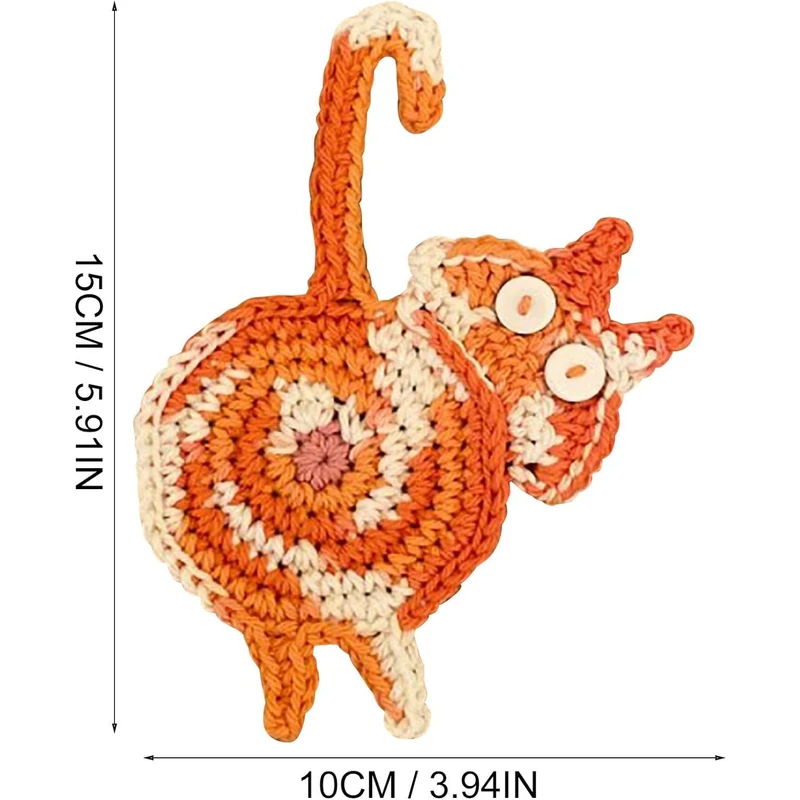 Personalized Cat Lover Funny Kitty Bum Drink Mat Quirky Cat Lover Gift