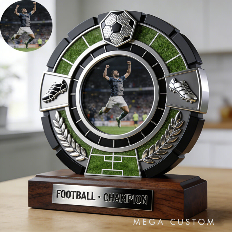 [Copy]Personalized Football Sport Photo Album Custom Photo and Message Elegant Acrylic Decor Perfect Team Holiday Gift