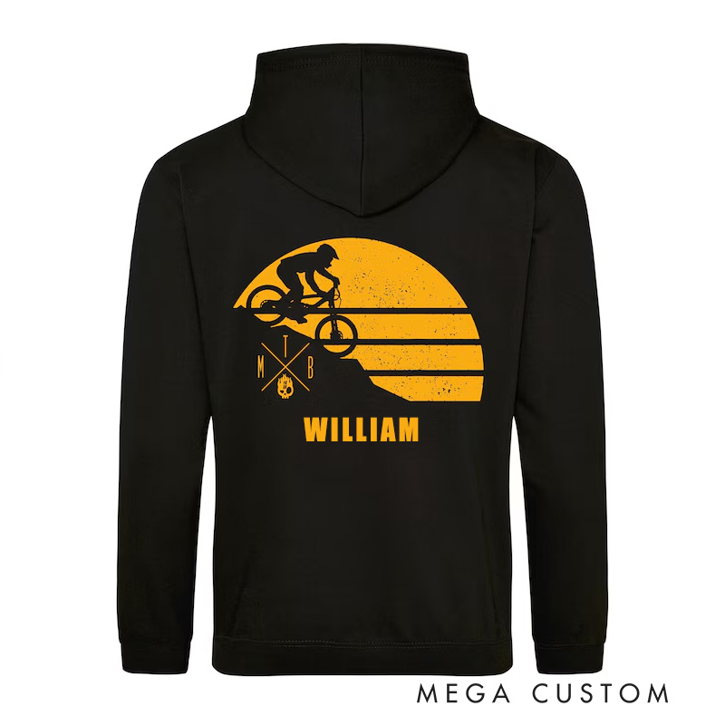 Personalized Cycling Classic Hoodies Mountain Bike BMX Bike Hoodie Design Young Reckless for Bicycle Riding Lovers