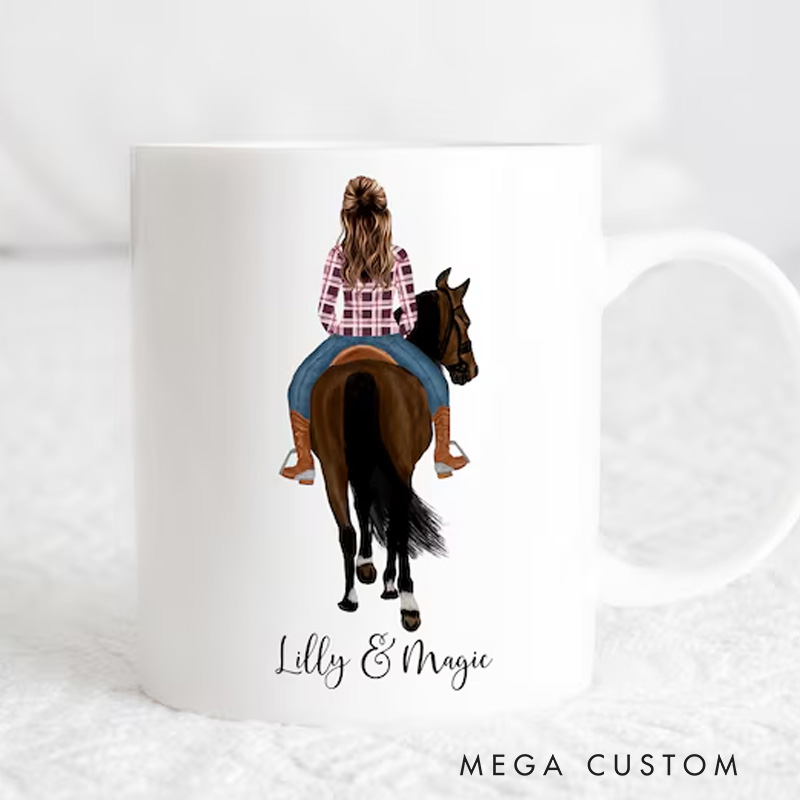 Personalized Horse Owner Mug Horse Riding Gift for Riding Lovers