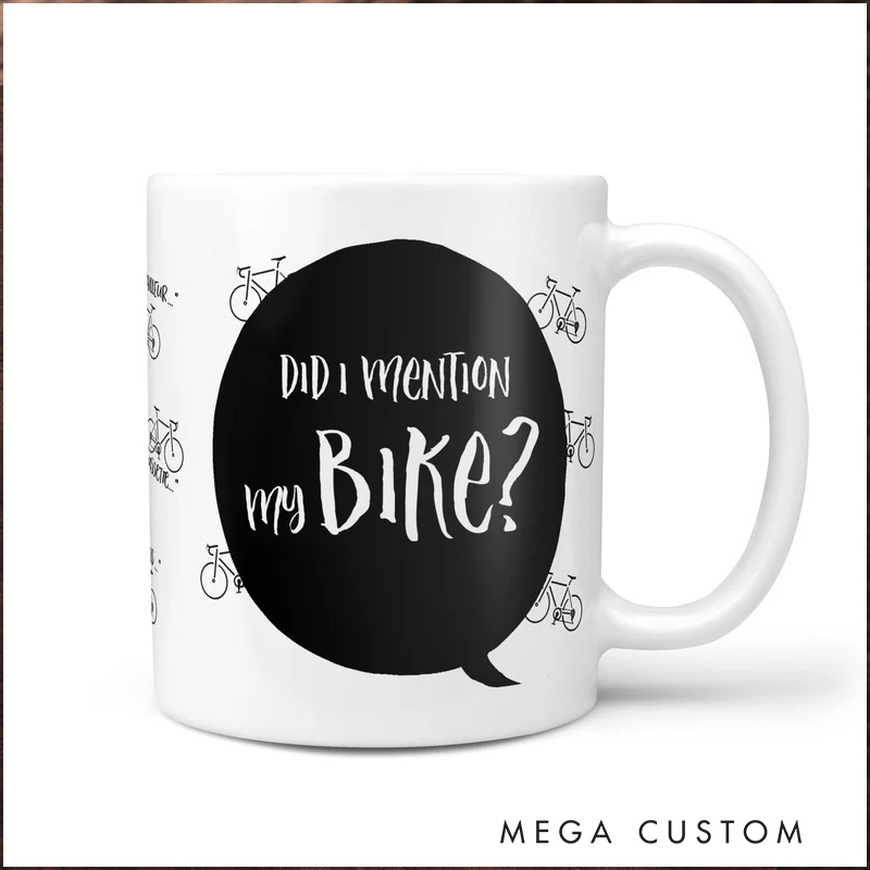 Personalized Humorous Bicycle Enthusiast Mug Unique Birthday for Cyclists Riding Lovers