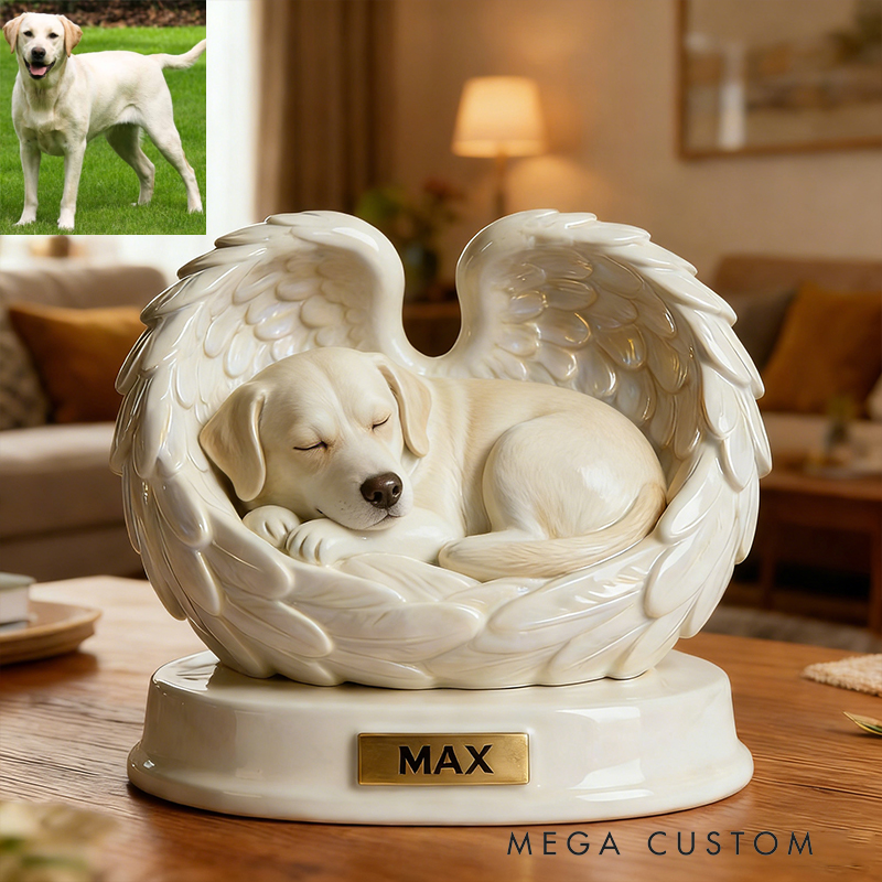 Personalized Angel Wings Pet Memorial Decor Create a Lasting Tribute to Your Beloved Animal