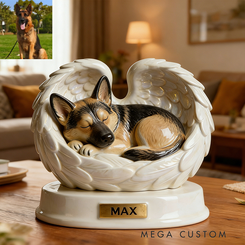 Personalized Unique Angel Wings Pet Figurine Preserve the Love and Joy Your Pet Brought