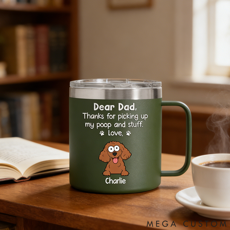 Personalized Pet Lover Coffee Mug Thanks for being My Human Servant Gift for Pet Owners Pet Lovers Steel Mugs