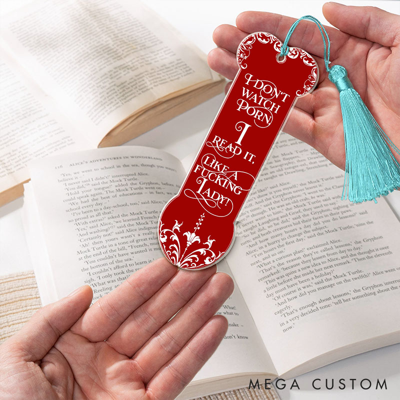 Personalized Humorous Bookmark for Couple Funny Valentine's Gifts for Smut Reading Lovers Custom Acrylic Bookmark