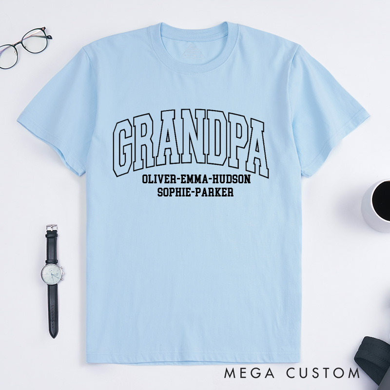 Personalized Grandpa Shirt Father's Day Gift Gift for Him Dad Shirt New Grandpa Gift Comfort Colors TShirt Husband Shirt