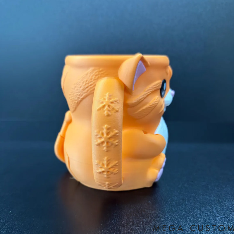 Personalized Cat Ice Cream Pint Holder 3D Printed with Spoon Slots & Snack Drawer for Pet Pet Lover For Dog Lover