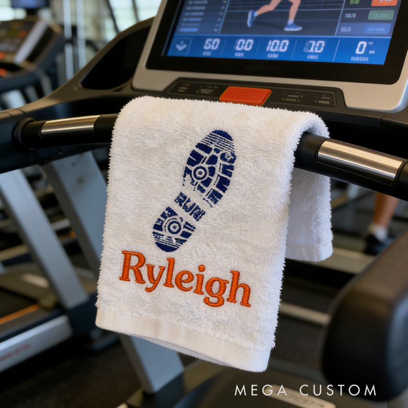 Personalized GYM Towel Sports Embroidered Running Towel Hand Towel Workout Fitness Runner Gym Lover Gift