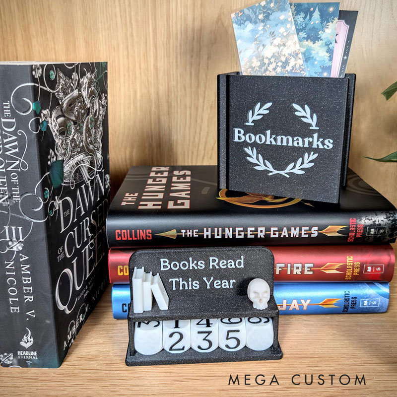 Book Counter Books Read This Year Book Lover Gift Bookshelf Decor Book Club Gifts Bookish Library Decor Bookworm Reading Challenge