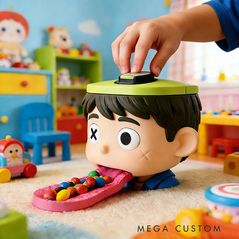 Zombie Kid Candy Dispenser – Quirky Interactive Snack Holder with Push-Top Trigger