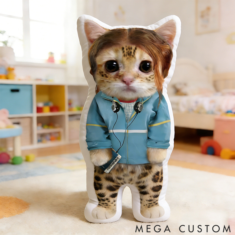 Personalized Pet Lover Funny the Purrfectly Dressed Kitty Companion Graphic 3D Print Pillow
