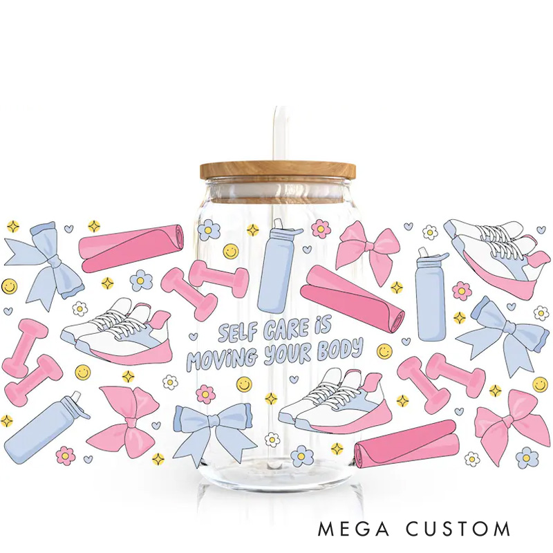 Personalized Gym Water Glasses Self Care Gym Girl Fitness Exercise Glass Gym Fuel Workout Motivational Glass Tumbler Birthday Gift for Gym Lover 