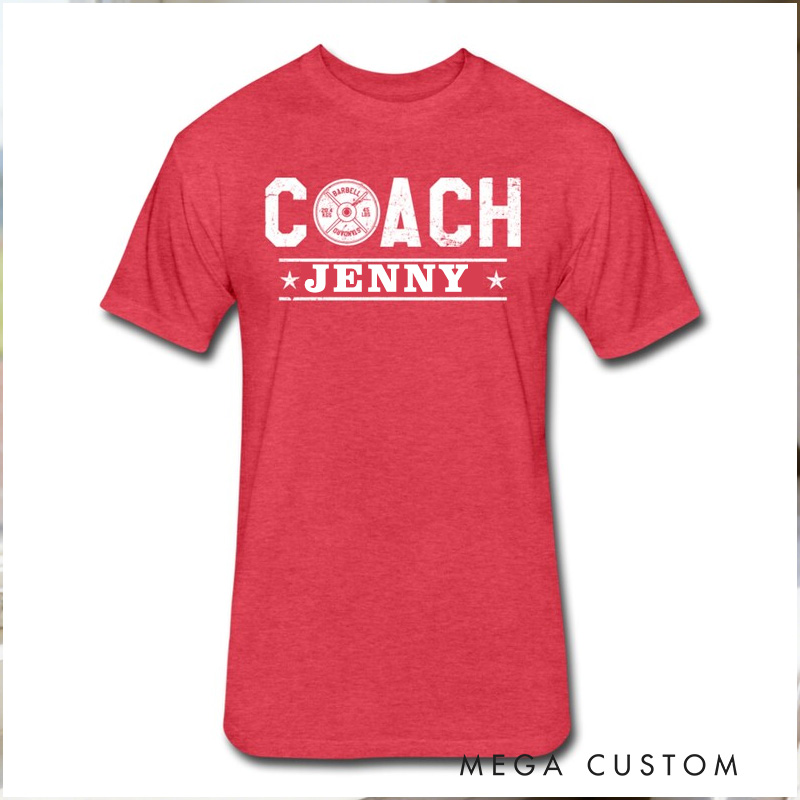 Personalized Weightlifting Couple Classic T-Shirt with Name Weightlifting Gift Bodybuilding Powerlifting for Gym Lover