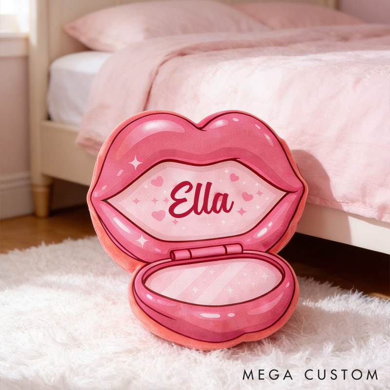 Personalized Lip-Shaped Pillow Funny Glamorous Lip Throw Pillow Naughty Gift for Girlfriend Valentine's Gift for Her