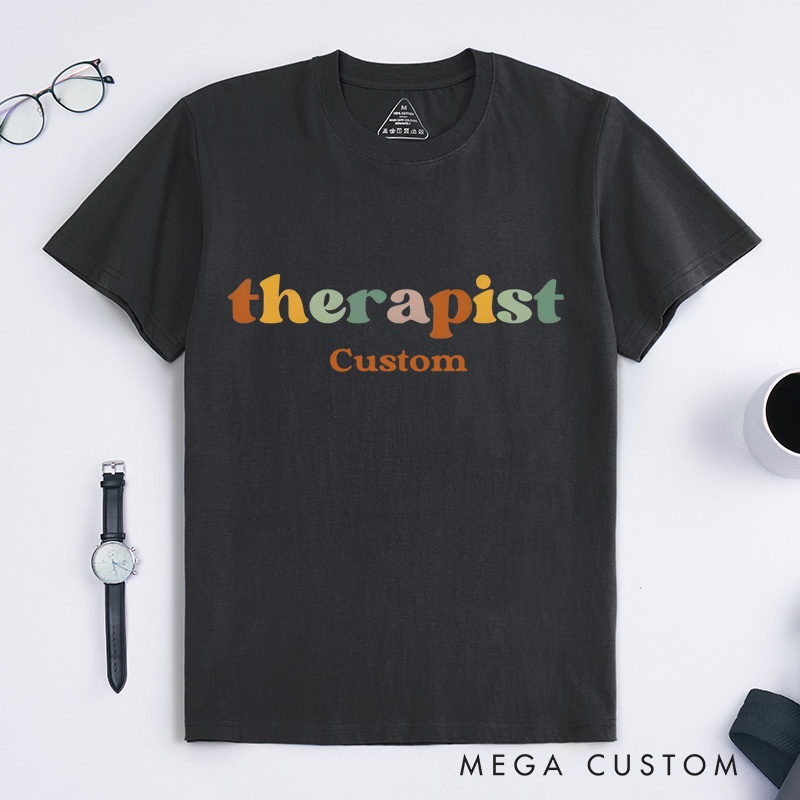 Personalized Colorful Positive Mental Health Advocacy Support T-shirt