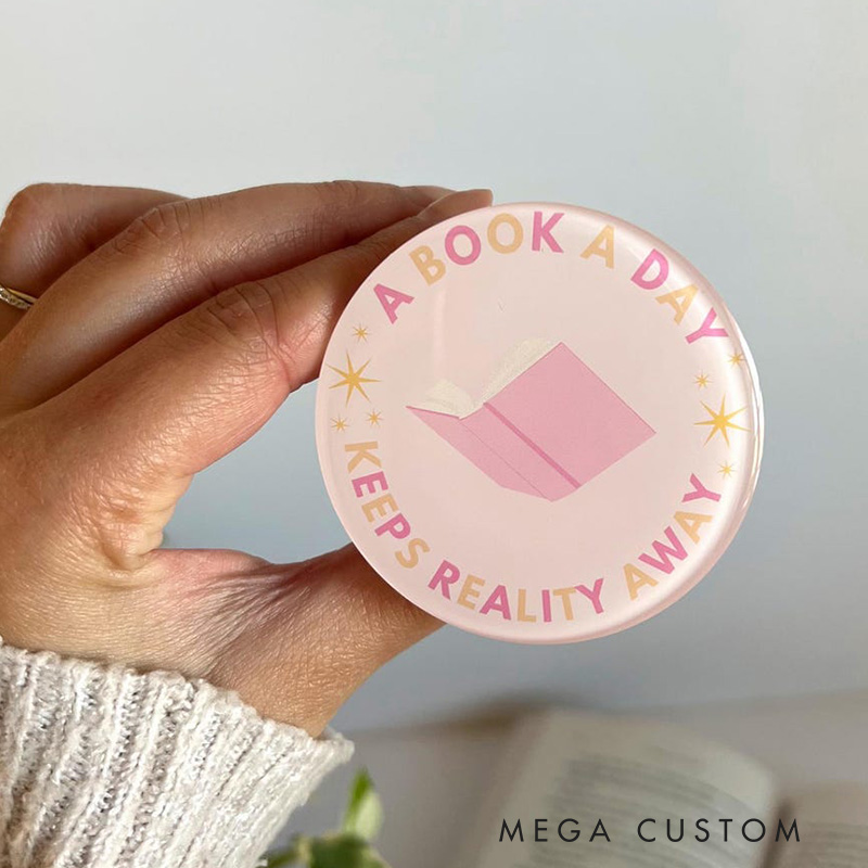 A Book a Day Keeps Reality Away Magnetic Kindle Grip MagSafe Kindle Grip Magnetic Kindle Holder Kindle Accessories Bookish Gifts for Her