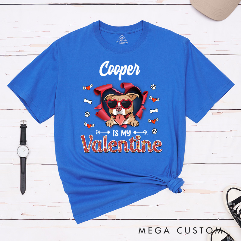Personalized Dog Lover Dog Valentine Gift Dog Lover Graphic Unisex T-Shirt