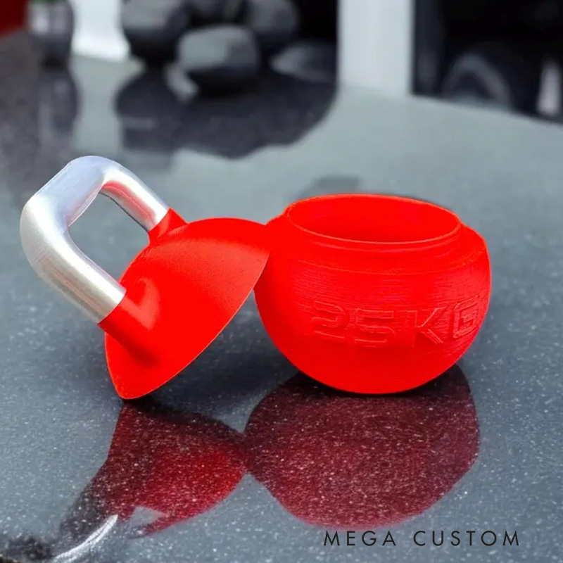 Personalized 3D Printed Kettlebell Protein Supplement Holder Gym Accessories Custom Colors Available Athlete Gift for Coach Trainer Gym Lover