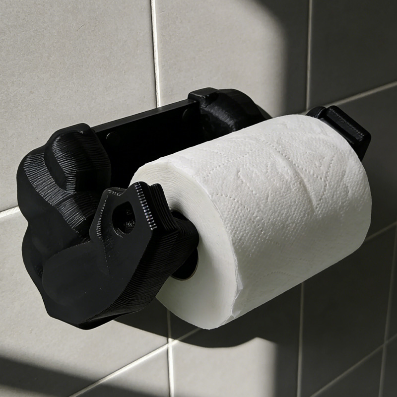 Personalized 3D Printed Hulk Hands Toilet Paper Holder Weightlifter Design Funny Bathroom Decor Funny Bathroom Decor Gym Themed Fitness Inspired