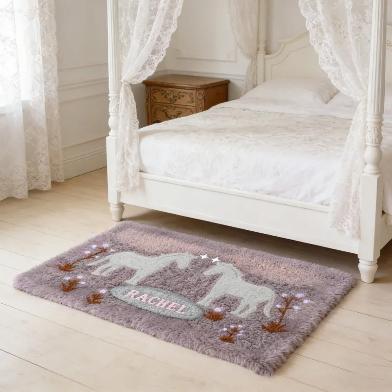 Personalized Rugs Riding Dreaming Horses Birthday Gift for Family Friends for Family for Riding Lovers Equestrian Lovers