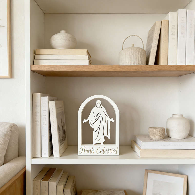 Personalized Jesus Christ in an Arch 3D Printed Statue with Text Religious Home Decor Christian Gift for Jesus Lover Faith Gift