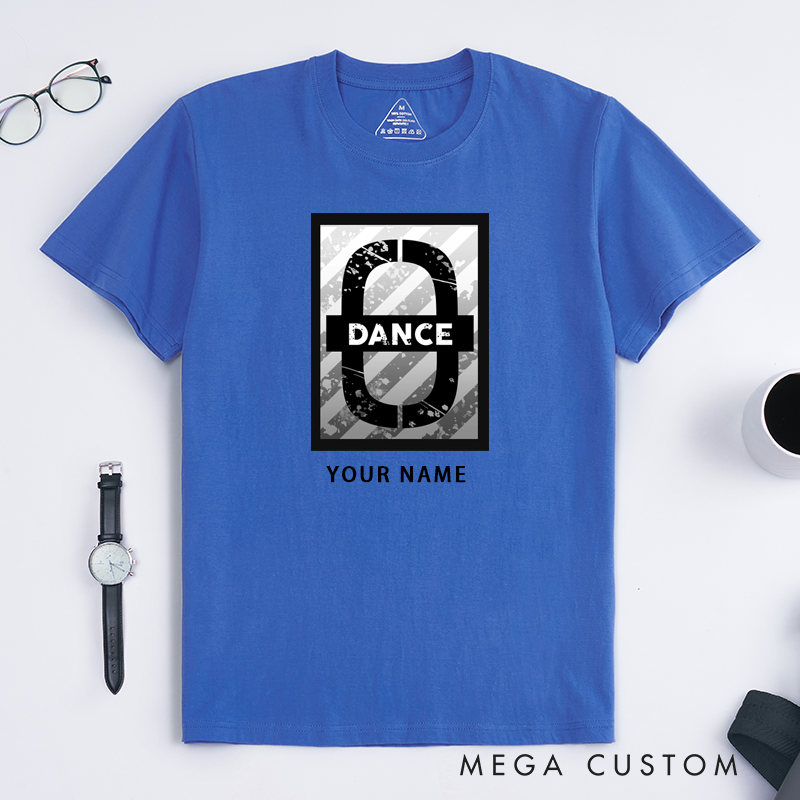 Personalized Classic T-Shirt Unisex Custom Name Tee Unique Gift for Dancer Hip Hop Lovers Cool Street Style Apparel for Men and Women