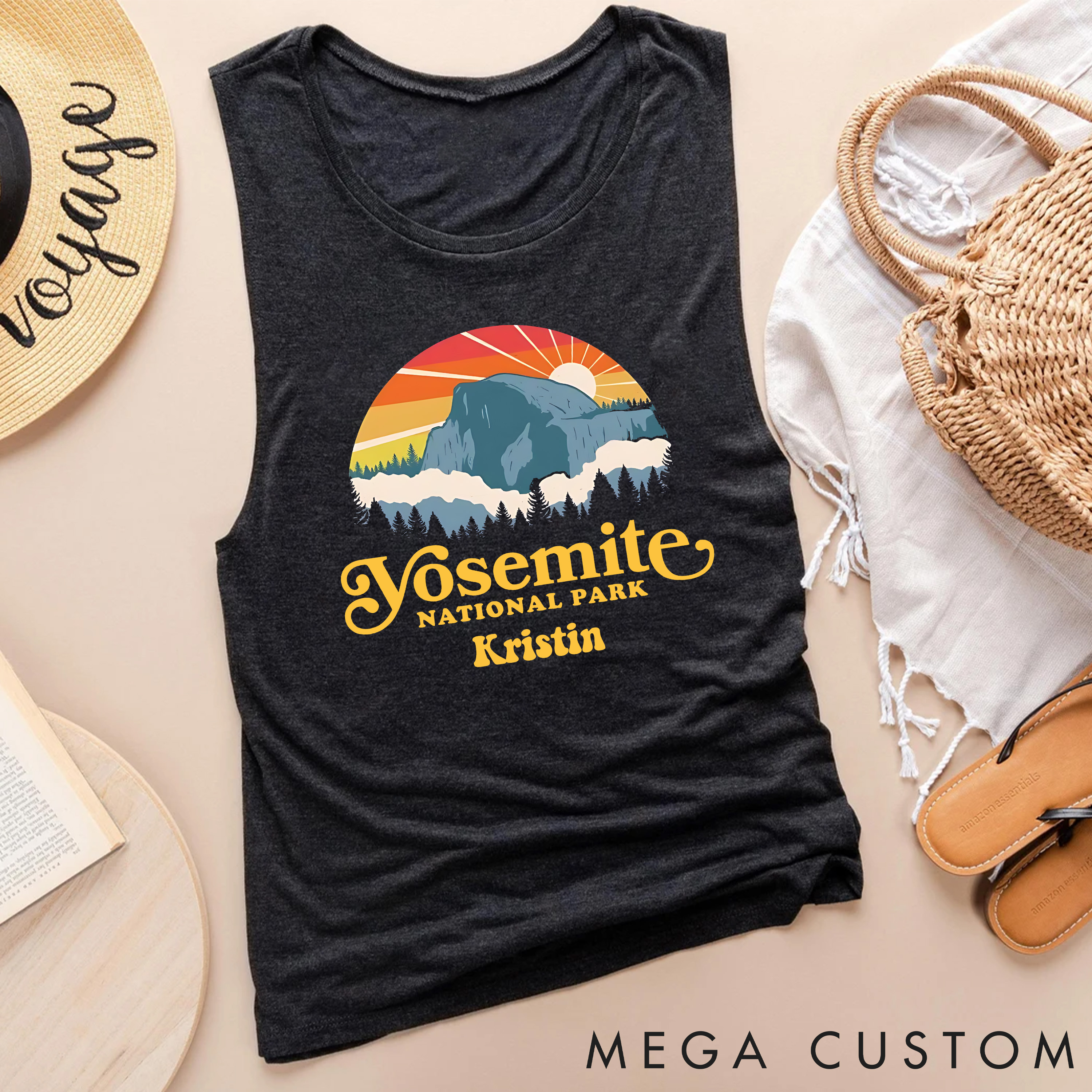 Personalized I'd Hike That Women's Tank Tops Outdoor Gifts for Her Yourself Girlfriend