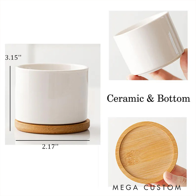 Personalized Memorial Flower Pot for Loss of Loved One in Memory of Sympathy Gift Porcelain Plant Container Customize Message for Loved One in Heaven