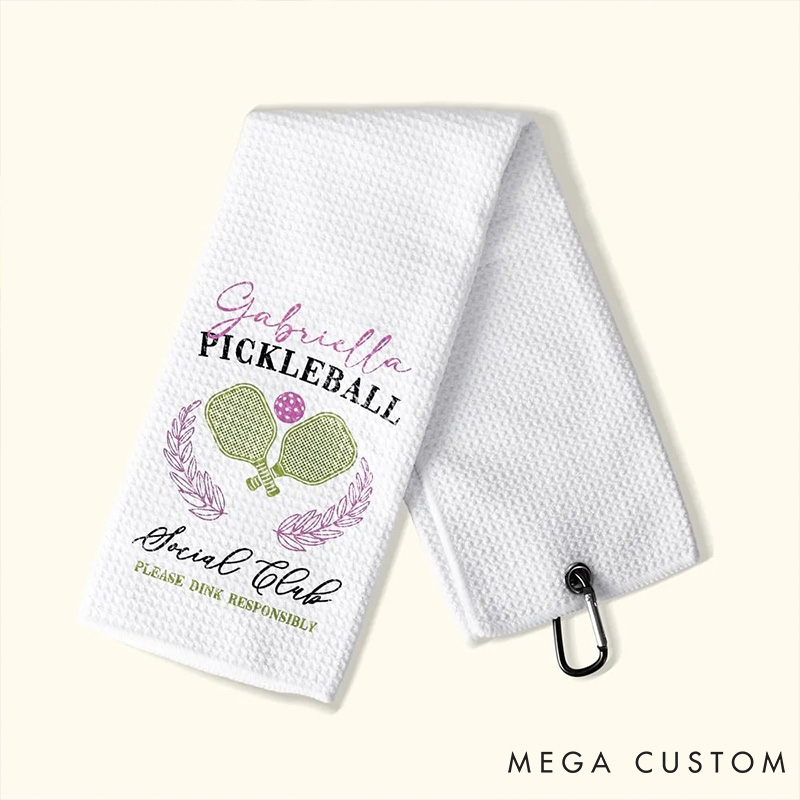 [Copy]Personalized Pickleball Towel with Custom Name and and Premium Sports Design for Players