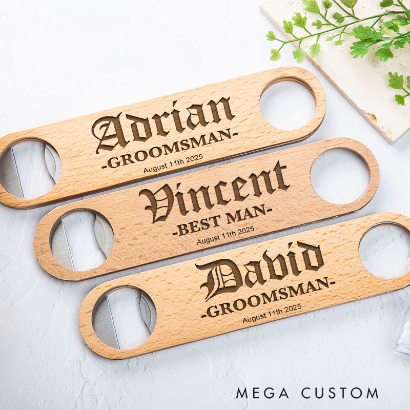 Personalized Groomsman Bottle Openers Groom Bachelor Party Favors Openers Best Man Gift