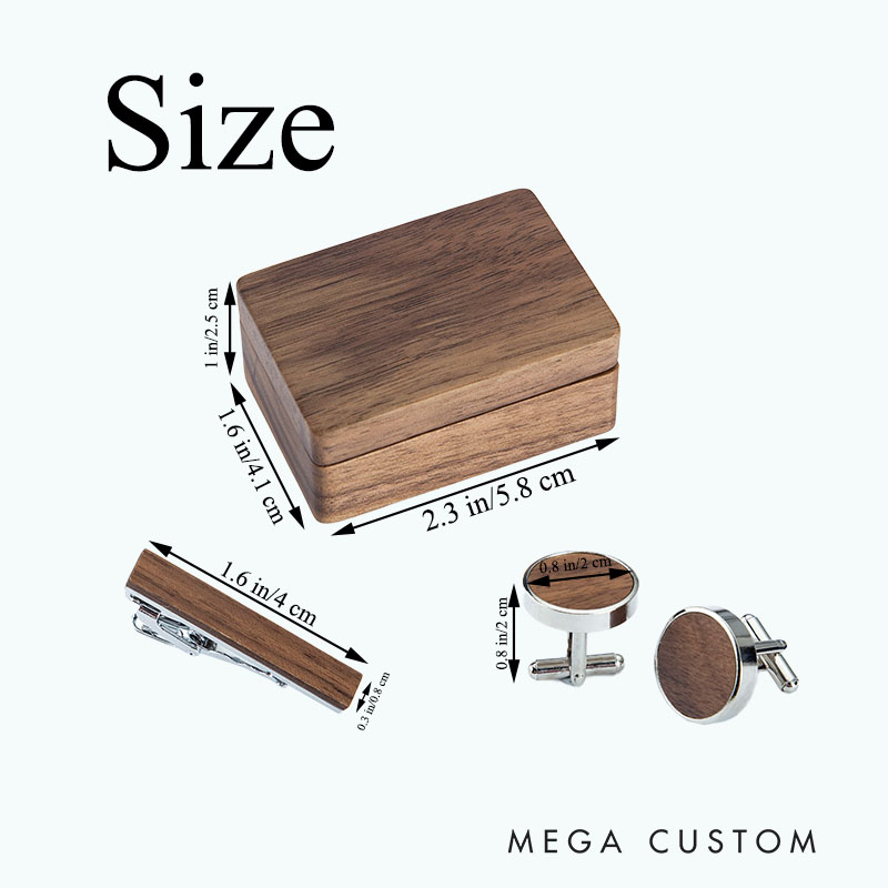 Personalized Groomsman Cufflink Box Set with Cufflinks and Tie Clip Groom Wedding Party Favors Cufflinks Box Set with Tie Clip